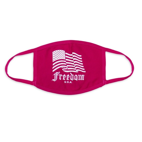 🇱🇷Pink “FREEDOM” Mask🇱🇷 - Picture 1 of 3